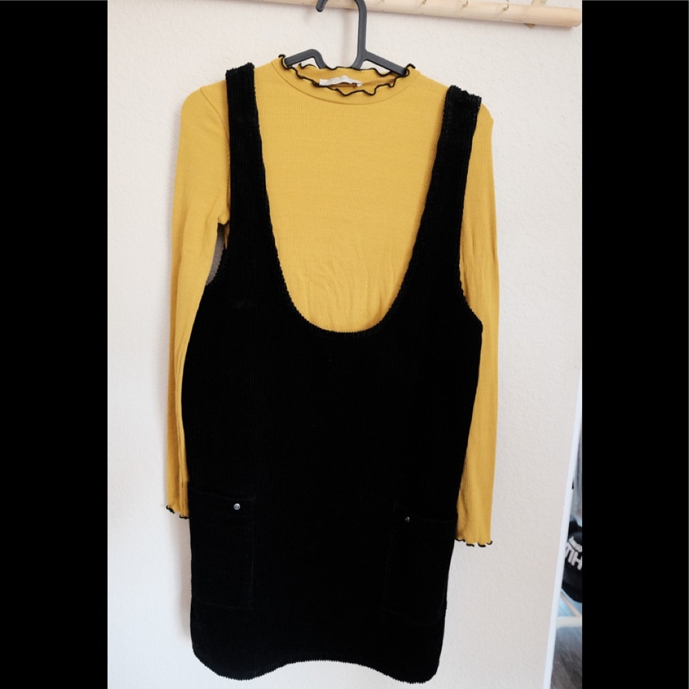 F21 Corduroy Scoop Neck Dress | Sz S